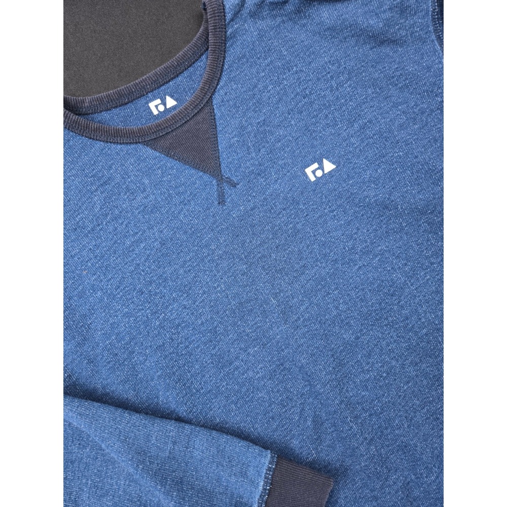Free Assembly Blue Speckled Crewneck Sweatshirt Kids‎ L 10 12 Cotton Blend